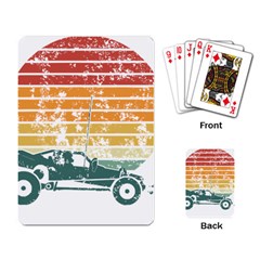 Vintage Rc Cars T- Shirt Vintage Sunset  Classic Rc Buggy Racing Cars Addict T- Shirt Playing Cards Single Design (rectangle) by ZUXUMI