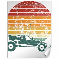 Vintage Rc Cars T- Shirt Vintage Sunset  Classic Rc Buggy Racing Cars Addict T- Shirt Canvas 12  X 16  by ZUXUMI