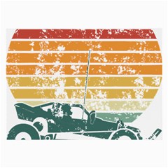 Vintage Rc Cars T- Shirt Vintage Sunset  Classic Rc Buggy Racing Cars Addict T- Shirt Large Glasses Cloth (2 Sides) by ZUXUMI