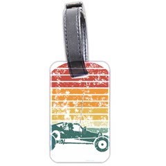 Vintage Rc Cars T- Shirt Vintage Sunset  Classic Rc Buggy Racing Cars Addict T- Shirt Luggage Tag (two Sides) by ZUXUMI