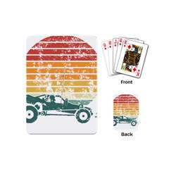 Vintage Rc Cars T- Shirt Vintage Sunset  Classic Rc Buggy Racing Cars Addict T- Shirt Playing Cards Single Design (mini) by ZUXUMI