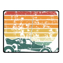 Vintage Rc Cars T- Shirt Vintage Sunset  Classic Rc Buggy Racing Cars Addict T- Shirt Two Sides Fleece Blanket (small) by ZUXUMI