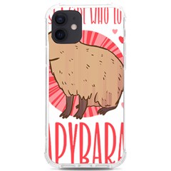 Capybara T- Shirt Just A Girl Who Loves Capybaras T- Shirt Yoga Reflexion Pose T- Shirtyoga Reflexion Pose T- Shirt Iphone 12/12 Pro Tpu Uv Print Case by hizuto