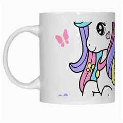 Waitress T- Shirt Awesome Unicorn Waitresses Are Magical For A Waiting Staff T- Shirt White Mug by ZUXUMI