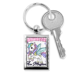 Waitress T- Shirt Awesome Unicorn Waitresses Are Magical For A Waiting Staff T- Shirt Key Chain (rectangle)