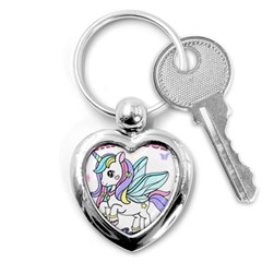 Waitress T- Shirt Awesome Unicorn Waitresses Are Magical For A Waiting Staff T- Shirt Key Chain (heart) by ZUXUMI