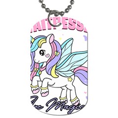 Waitress T- Shirt Awesome Unicorn Waitresses Are Magical For A Waiting Staff T- Shirt Dog Tag (one Side)