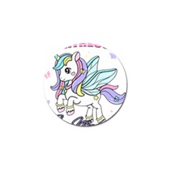 Waitress T- Shirt Awesome Unicorn Waitresses Are Magical For A Waiting Staff T- Shirt Golf Ball Marker by ZUXUMI