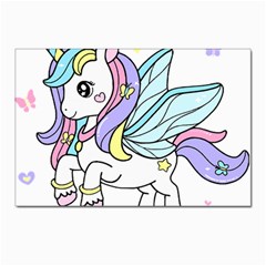 Waitress T- Shirt Awesome Unicorn Waitresses Are Magical For A Waiting Staff T- Shirt Postcards 5  X 7  (pkg Of 10) by ZUXUMI