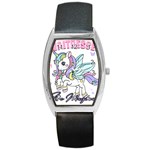 Waitress T- Shirt Awesome Unicorn Waitresses Are Magical For A Waiting Staff T- Shirt Barrel Style Metal Watch Front