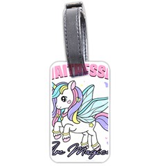 Waitress T- Shirt Awesome Unicorn Waitresses Are Magical For A Waiting Staff T- Shirt Luggage Tag (one Side) by ZUXUMI