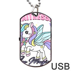 Waitress T- Shirt Awesome Unicorn Waitresses Are Magical For A Waiting Staff T- Shirt Dog Tag Usb Flash (one Side) by ZUXUMI