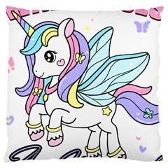 Waitress T- Shirt Awesome Unicorn Waitresses Are Magical For A Waiting Staff T- Shirt Large Cushion Case (one Side) by ZUXUMI