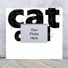 Cat Dad Gray Hair T- Shirt Cat Dad Gray Hair T- Shirt Yoga Reflexion Pose T- Shirtyoga Reflexion Pose T- Shirt White Wall Photo Frame 5  X 7  by hizuto