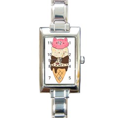 Cat Ice Cream T- Shirt Cute Cat Cream Cone T- Shirt Yoga Reflexion Pose T- Shirtyoga Reflexion Pose T- Shirt Rectangle Italian Charm Watch