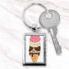 Cat Ice Cream T- Shirt Cute Cat Cream Cone T- Shirt Yoga Reflexion Pose T- Shirtyoga Reflexion Pose T- Shirt Key Chain (rectangle)