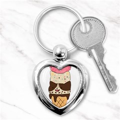 Cat Ice Cream T- Shirt Cute Cat Cream Cone T- Shirt Yoga Reflexion Pose T- Shirtyoga Reflexion Pose T- Shirt Key Chain (heart)