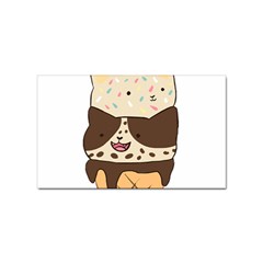 Cat Ice Cream T- Shirt Cute Cat Cream Cone T- Shirt Yoga Reflexion Pose T- Shirtyoga Reflexion Pose T- Shirt Sticker (rectangular)