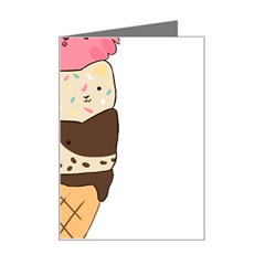 Cat Ice Cream T- Shirt Cute Cat Cream Cone T- Shirt Yoga Reflexion Pose T- Shirtyoga Reflexion Pose T- Shirt Mini Greeting Card