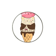 Cat Ice Cream T- Shirt Cute Cat Cream Cone T- Shirt Yoga Reflexion Pose T- Shirtyoga Reflexion Pose T- Shirt Hat Clip Ball Marker