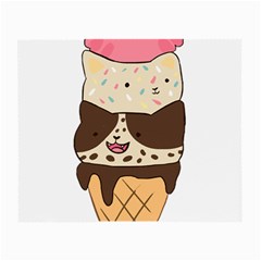 Cat Ice Cream T- Shirt Cute Cat Cream Cone T- Shirt Yoga Reflexion Pose T- Shirtyoga Reflexion Pose T- Shirt Small Glasses Cloth (2 Sides)