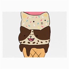 Cat Ice Cream T- Shirt Cute Cat Cream Cone T- Shirt Yoga Reflexion Pose T- Shirtyoga Reflexion Pose T- Shirt Large Glasses Cloth