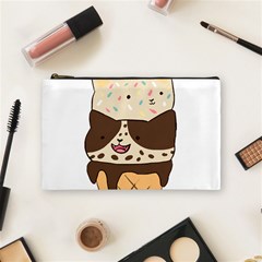 Cat Ice Cream T- Shirt Cute Cat Cream Cone T- Shirt Yoga Reflexion Pose T- Shirtyoga Reflexion Pose T- Shirt Cosmetic Bag (medium)