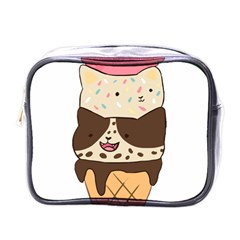 Cat Ice Cream T- Shirt Cute Cat Cream Cone T- Shirt Yoga Reflexion Pose T- Shirtyoga Reflexion Pose T- Shirt Mini Toiletries Bag (one Side)