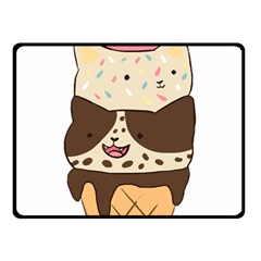 Cat Ice Cream T- Shirt Cute Cat Cream Cone T- Shirt Yoga Reflexion Pose T- Shirtyoga Reflexion Pose T- Shirt Fleece Blanket (small)