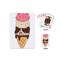 Cat Ice Cream T- Shirt Cute Cat Cream Cone T- Shirt Yoga Reflexion Pose T- Shirtyoga Reflexion Pose T- Shirt Playing Cards Single Design (mini)