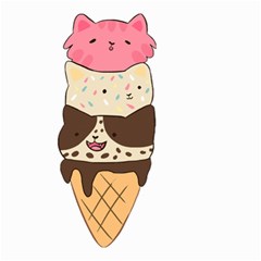 Cat Ice Cream T- Shirt Cute Cat Cream Cone T- Shirt Yoga Reflexion Pose T- Shirtyoga Reflexion Pose T- Shirt Small Garden Flag (two Sides)