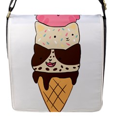 Cat Ice Cream T- Shirt Cute Cat Cream Cone T- Shirt Yoga Reflexion Pose T- Shirtyoga Reflexion Pose T- Shirt Flap Closure Messenger Bag (s)