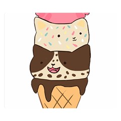 Cat Ice Cream T- Shirt Cute Cat Cream Cone T- Shirt Yoga Reflexion Pose T- Shirtyoga Reflexion Pose T- Shirt Two Sides Premium Plush Fleece Blanket (small)