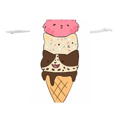 Cat Ice Cream T- Shirt Cute Cat Cream Cone T- Shirt Yoga Reflexion Pose T- Shirtyoga Reflexion Pose T- Shirt Lightweight Drawstring Pouch (l)