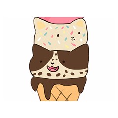 Cat Ice Cream T- Shirt Cute Cat Cream Cone T- Shirt Yoga Reflexion Pose T- Shirtyoga Reflexion Pose T- Shirt Premium Plush Fleece Blanket (extra Small)