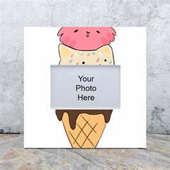 Cat Ice Cream T- Shirt Cute Cat Cream Cone T- Shirt Yoga Reflexion Pose T- Shirtyoga Reflexion Pose T- Shirt White Box Photo Frame 4  X 6 