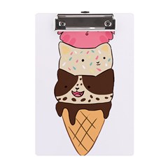 Cat Ice Cream T- Shirt Cute Cat Cream Cone T- Shirt Yoga Reflexion Pose T- Shirtyoga Reflexion Pose T- Shirt A5 Acrylic Clipboard