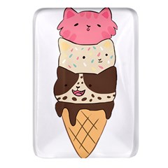 Cat Ice Cream T- Shirt Cute Cat Cream Cone T- Shirt Yoga Reflexion Pose T- Shirtyoga Reflexion Pose T- Shirt Rectangular Glass Fridge Magnet (4 Pack)