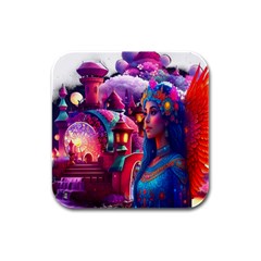 Fantasy Arts  Rubber Square Coaster (4 Pack) by Internationalstore