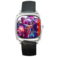 Fantasy Arts  Square Metal Watch by Internationalstore