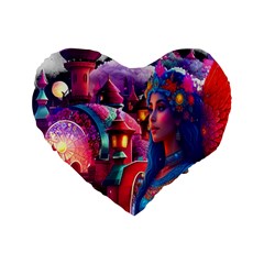 Fantasy Arts  Standard 16  Premium Heart Shape Cushions by Internationalstore