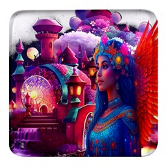 Fantasy Arts  Square Glass Fridge Magnet (4 Pack) by Internationalstore