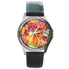 Aesthetic Candy Art Round Metal Watch by Internationalstore