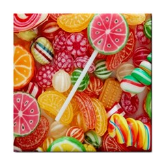 Aesthetic Candy Art Tile Coaster by Internationalstore