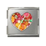 Aesthetic Candy Art Mega Link Heart Italian Charm (18mm) Front