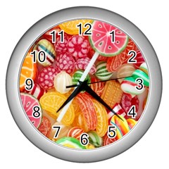 Aesthetic Candy Art Wall Clock (silver) by Internationalstore