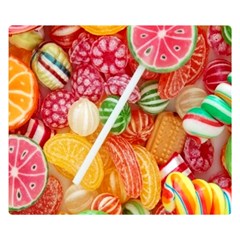 Aesthetic Candy Art Premium Plush Fleece Blanket (small) by Internationalstore