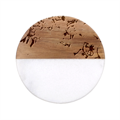 Aesthetic Candy Art Classic Marble Wood Coaster (round)  by Internationalstore