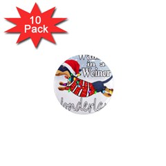 Weiner T- Shirt Walking In A Weiner Wonderland T- Shirt (1) 1  Mini Magnet (10 Pack)  by ZUXUMI