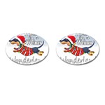 Weiner T- Shirt Walking In A Weiner Wonderland T- Shirt (1) Cufflinks (Oval) Front(Pair)